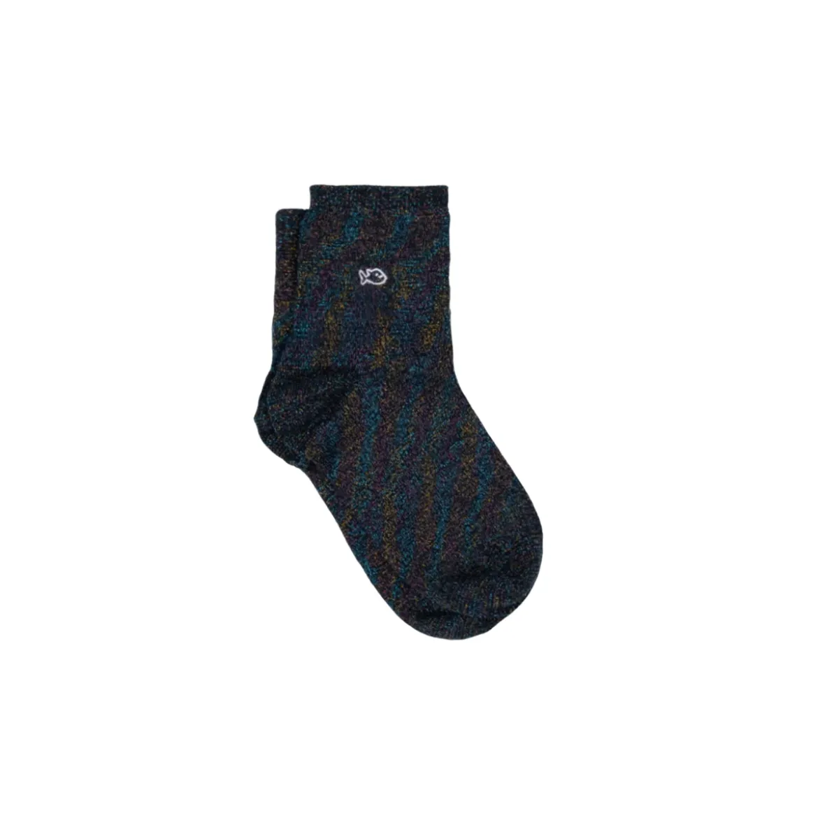Chaussettes Unies Pailletées - Noir Multicolore