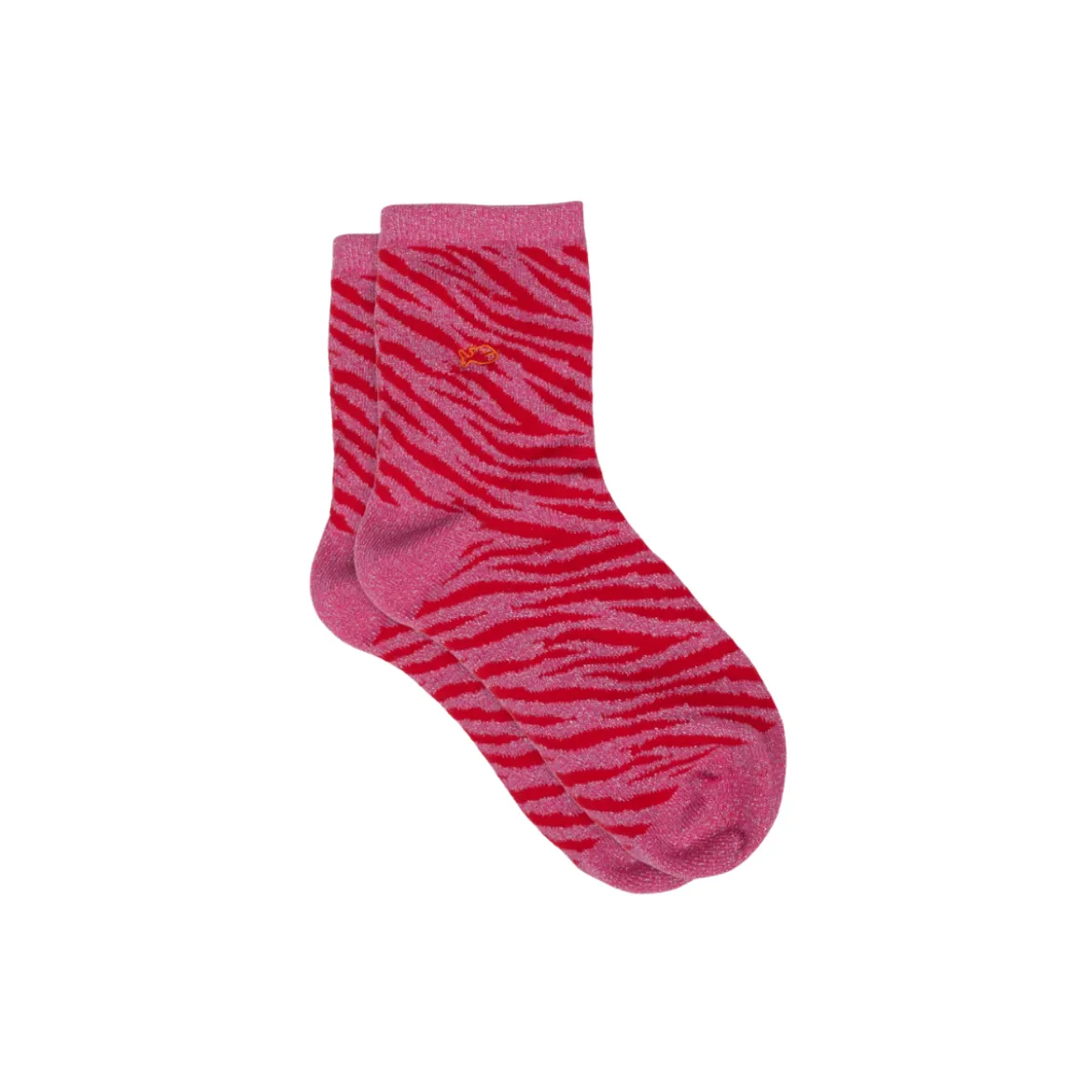 Chaussettes Zèbre - Rose & Rouge