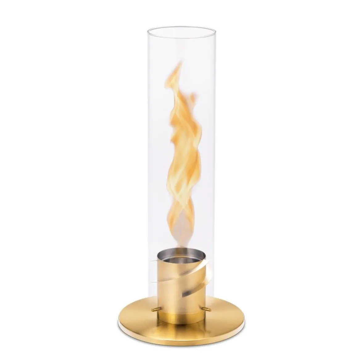 Cheminée / Feu de table Spin 120 - Ø 23 x 54 cm - Or