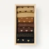Coffret de 7 Chaussettes Coeur Paillettes