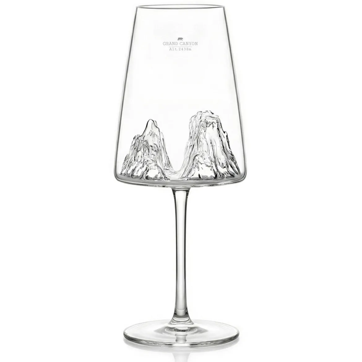 Coffret Verre à vin topographic Grand Canyon