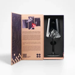 Coffret Verre à vin topographic Mont Blanc