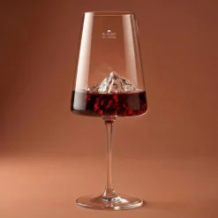 Coffret Verre à vin topographic Mont Blanc