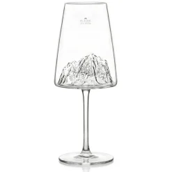 Coffret Verre à vin topographic Mont Blanc