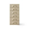 Commode Space 6 Tiroirs - 45 x 40.5 x 97.5 cm - Crème