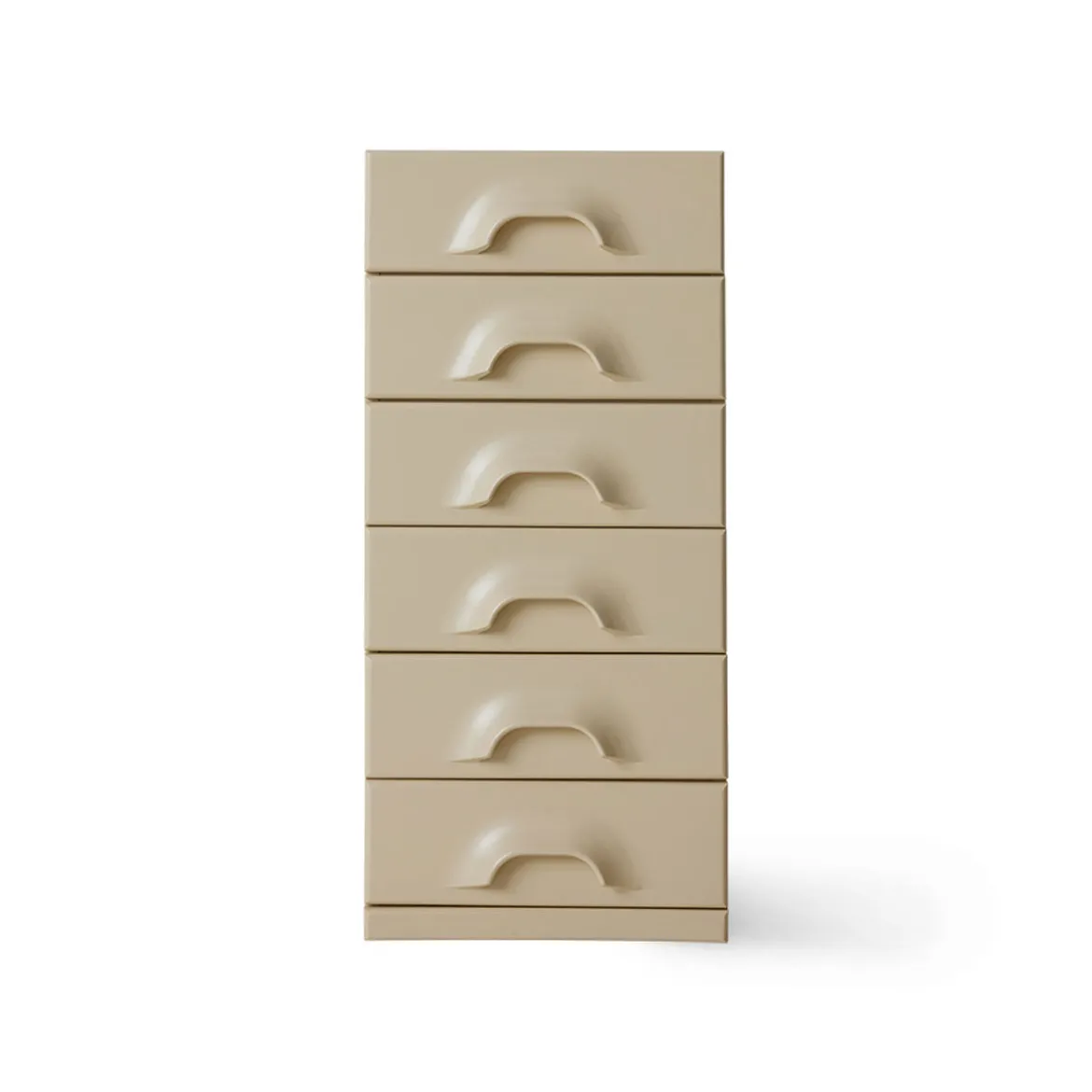 Commode Space 6 Tiroirs - 45 x 40.5 x 97.5 cm - Crème