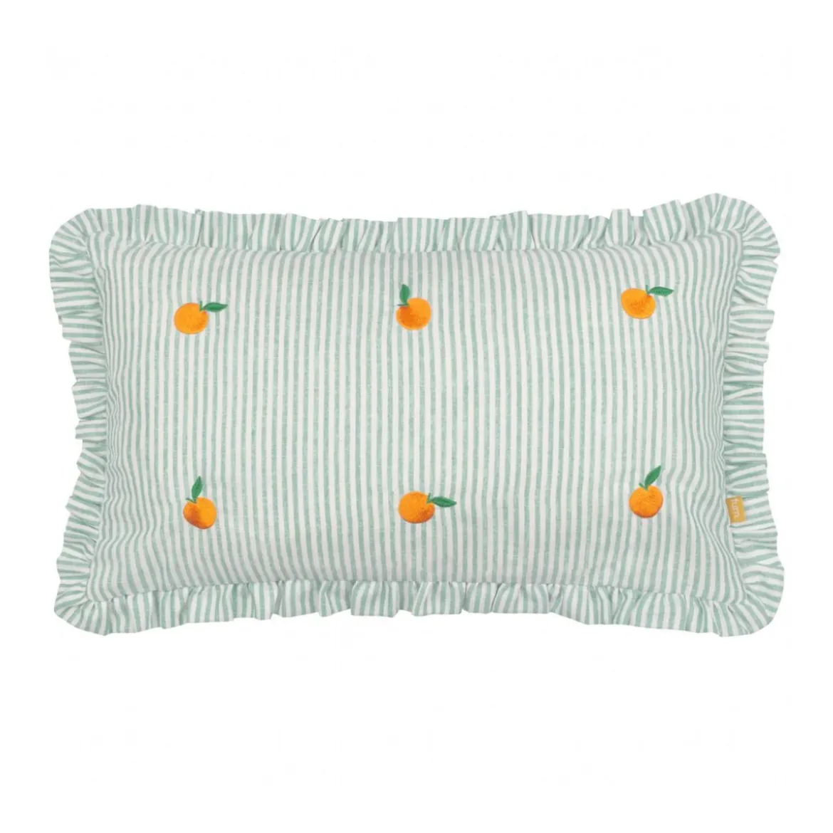 Coussin Les fruités brodé Oranges - 30 x 50 cm