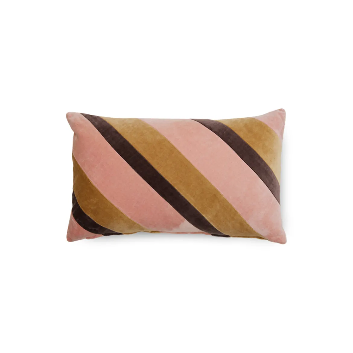 Coussin Velours Rayé Sunkissed - 50x30 cm