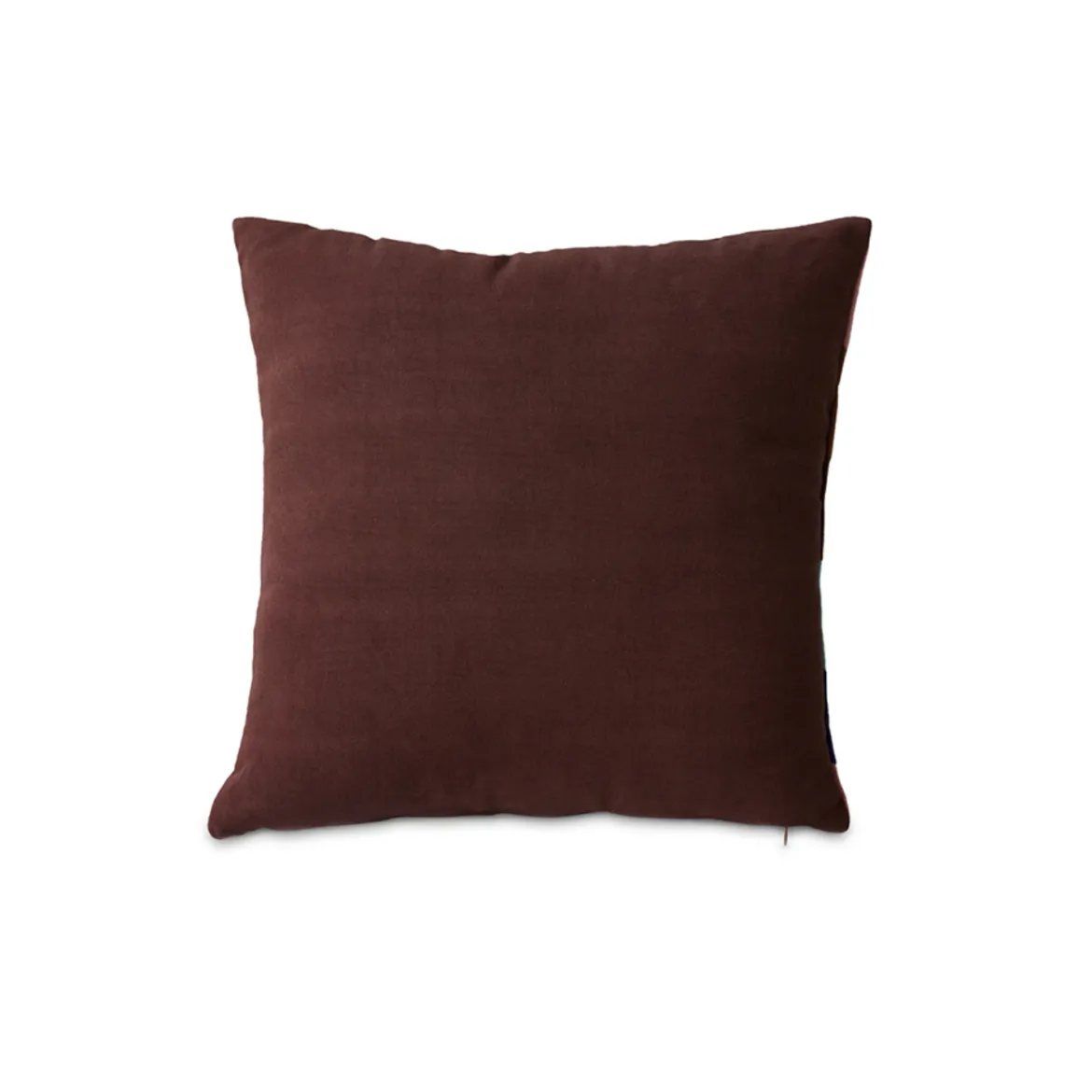 Coussin Velours Rayures Eventide - 45x45 cm