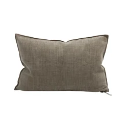 Coussin Vice Versa - Chenille Como - Grège 40x60 cm
