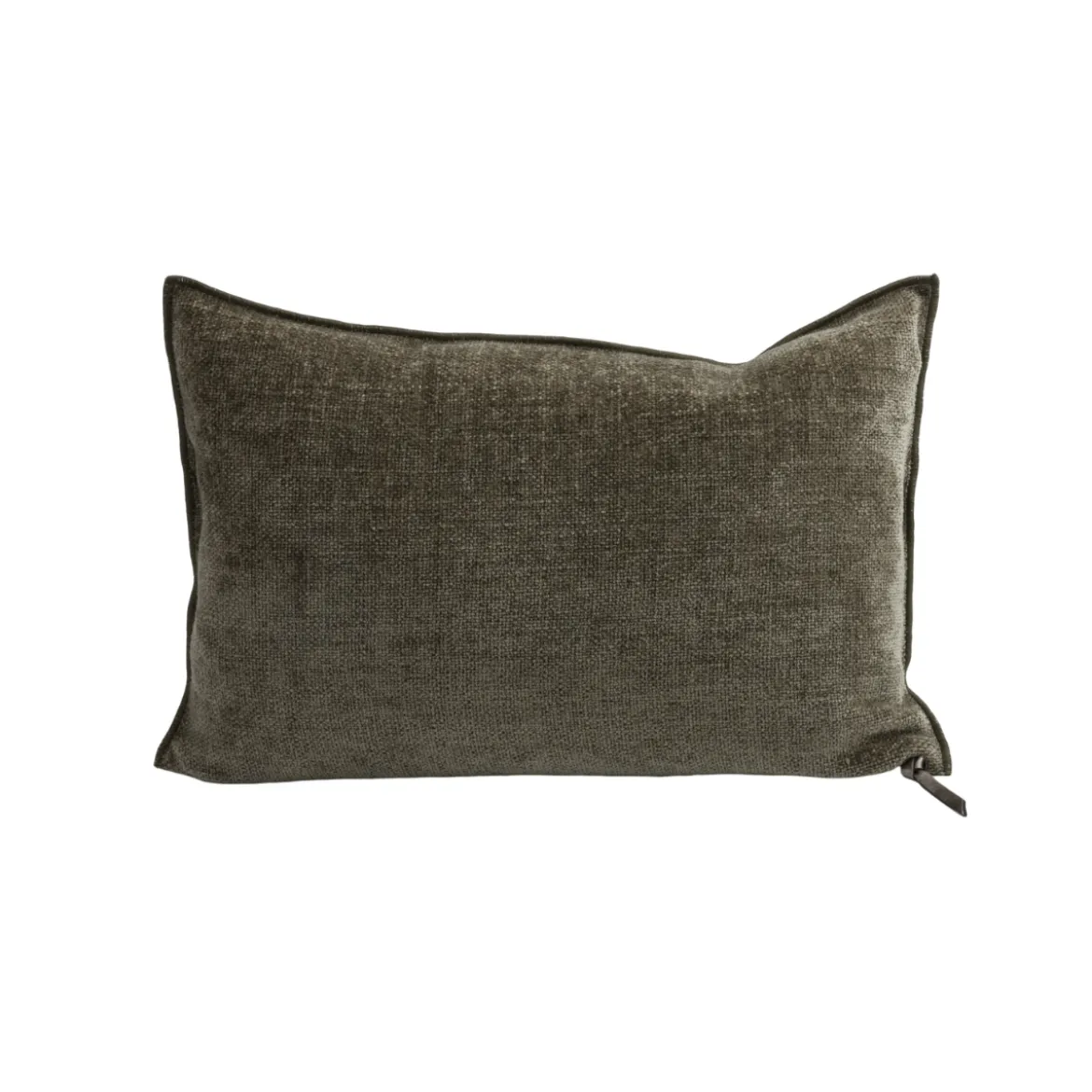Coussin Vice Versa - Chenille Visconti - Kaki 40x60 cm