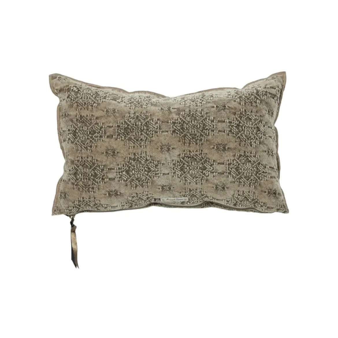 Coussin Vice Versa - Jacquard Stone Washed - Kaki