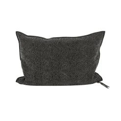 Coussin Vice Versa - Jacquard Stone Washed - Charbon