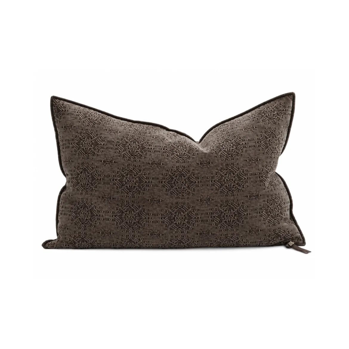 Coussin Vice Versa - Jacquard Stone Washed - Brownie