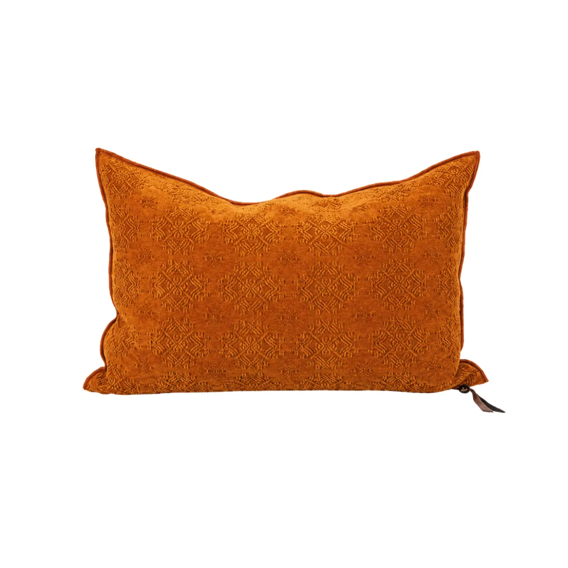 Coussin Vice Versa - Jacquard Stone Washed - Ambre