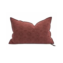 Coussin Vice Versa - Jacquard Stone Washed - Chianti