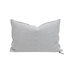 Coussin Vice Versa Lin Lavé Froissé - Nuage / Givré