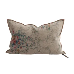 Coussin Vice Versa - Lin Wasabi - Pompadour Nude