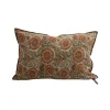 Coussin Vice Versa - Lin Wasabi - Les Tournesols Terracotta