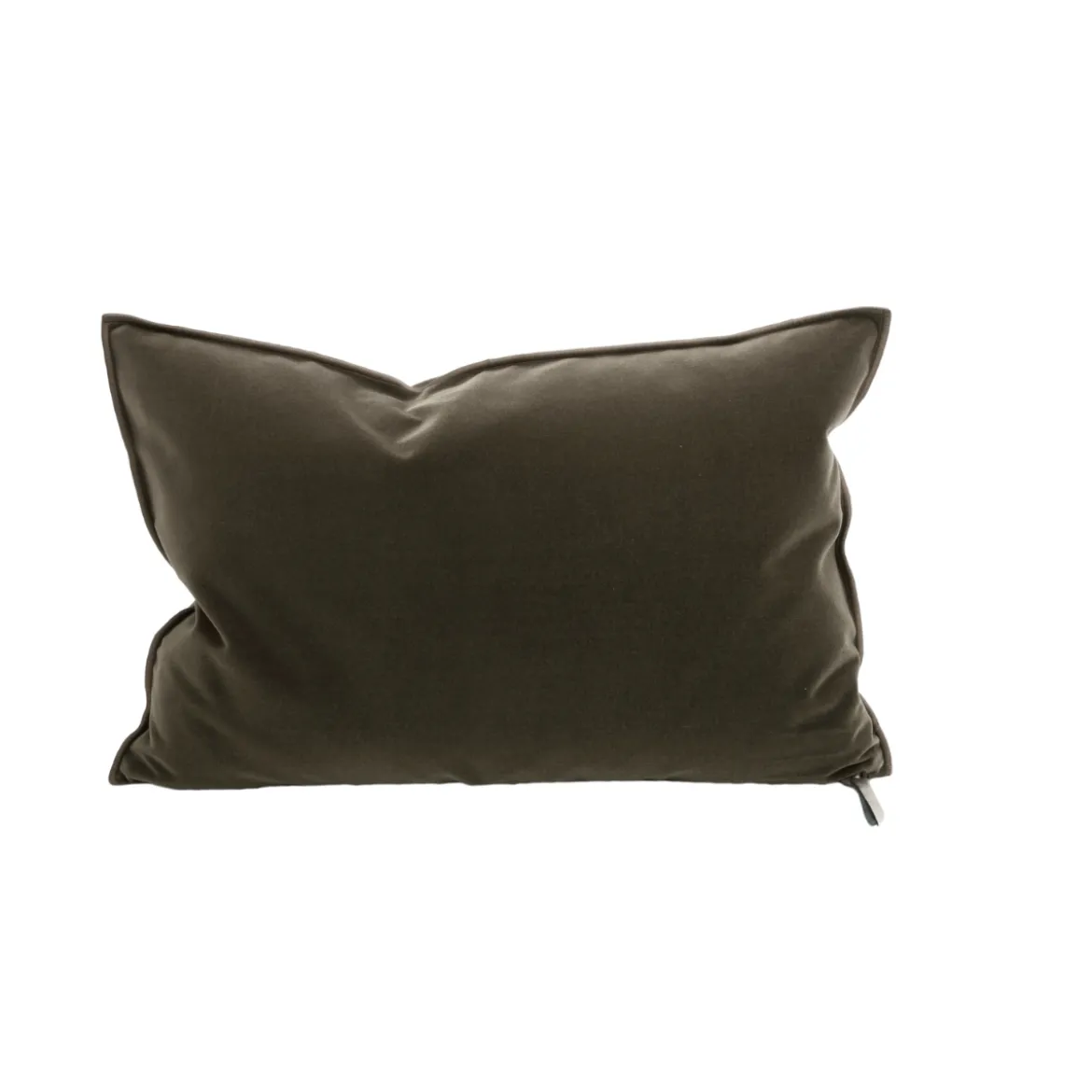Coussin Vice Versa - Velours Palazzo - Ecorce 40x60 cm