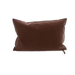Coussin Vice Versa - Velours Palazzo - Argile 40x60 cm