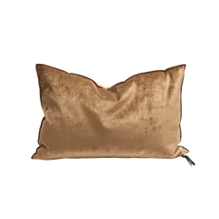 Coussin Vice Versa - Velours Royal - Havane