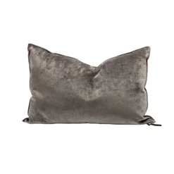 Coussin Vice Versa - Velours Royal - Ecorce