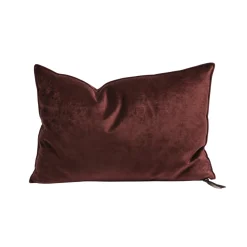 Coussin Vice Versa - Velours Royal - Chianti