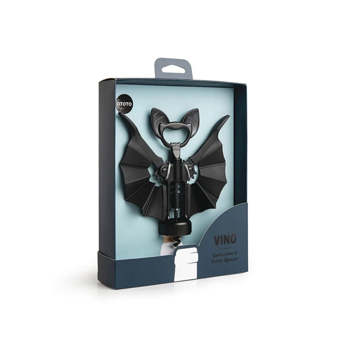 Décapsuleur et tire-bouchon chauve souris en acier