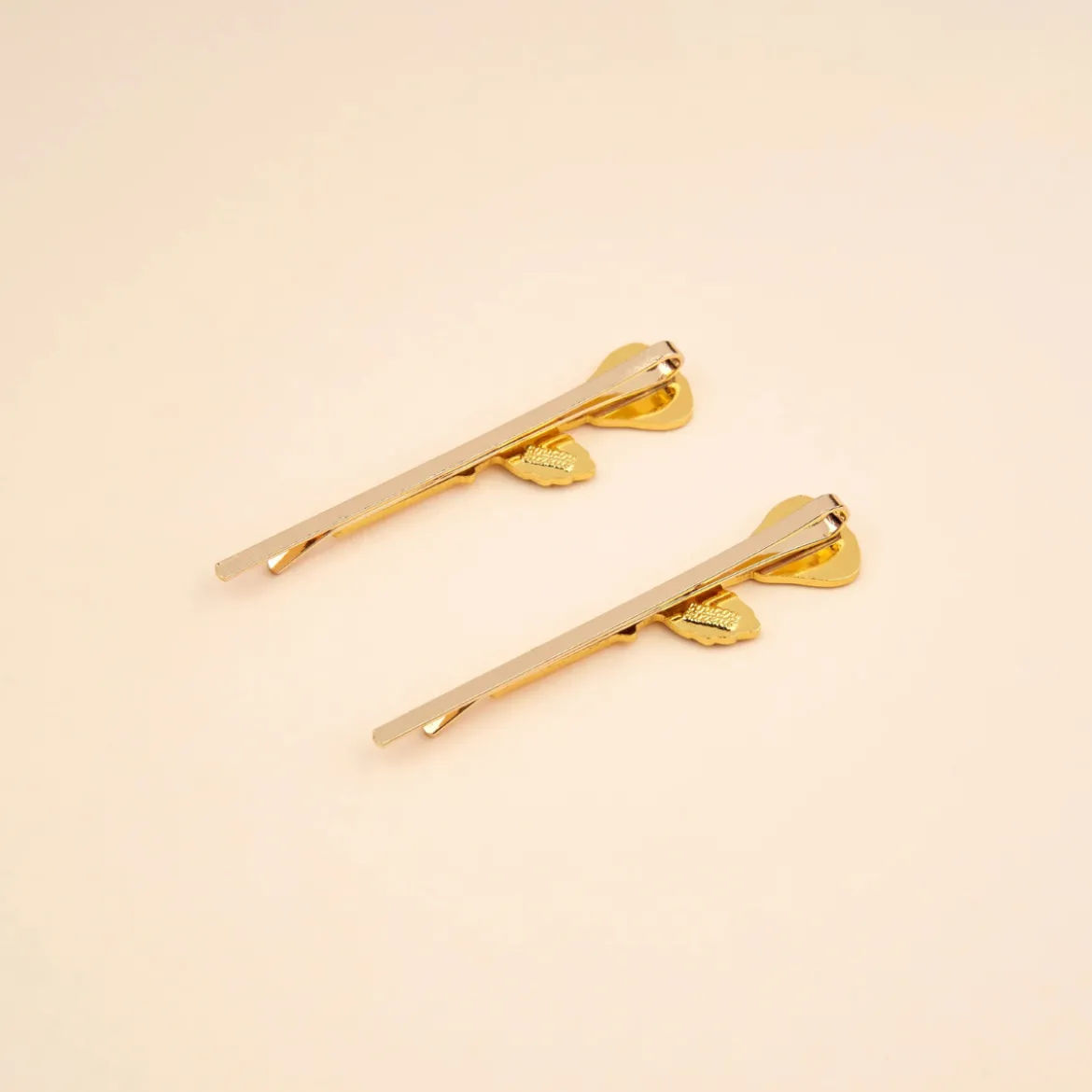 Duo Barrettes fines Roses