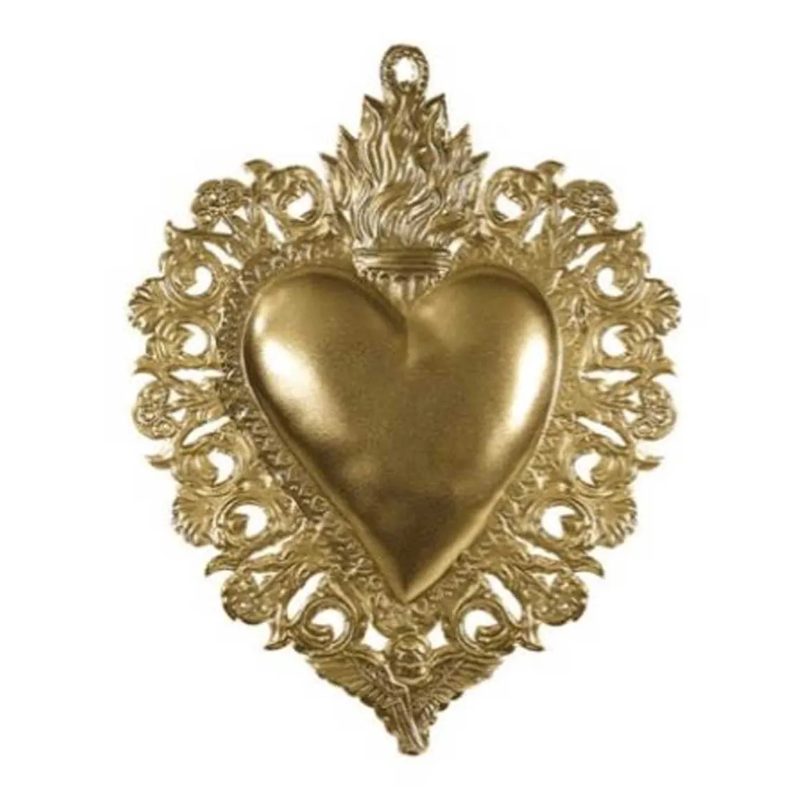 Exvoto Coeur Maria Or Grand Or