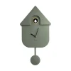 Horloge Modern Cuckoo en métal l 21.5 x H 41 cm - Vert kaki