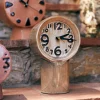 Horloge Rétro en céramique - h 23,5 cm - Crème