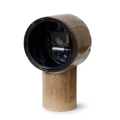 Horloge Rétro en céramique - h 23,5 cm - Crème