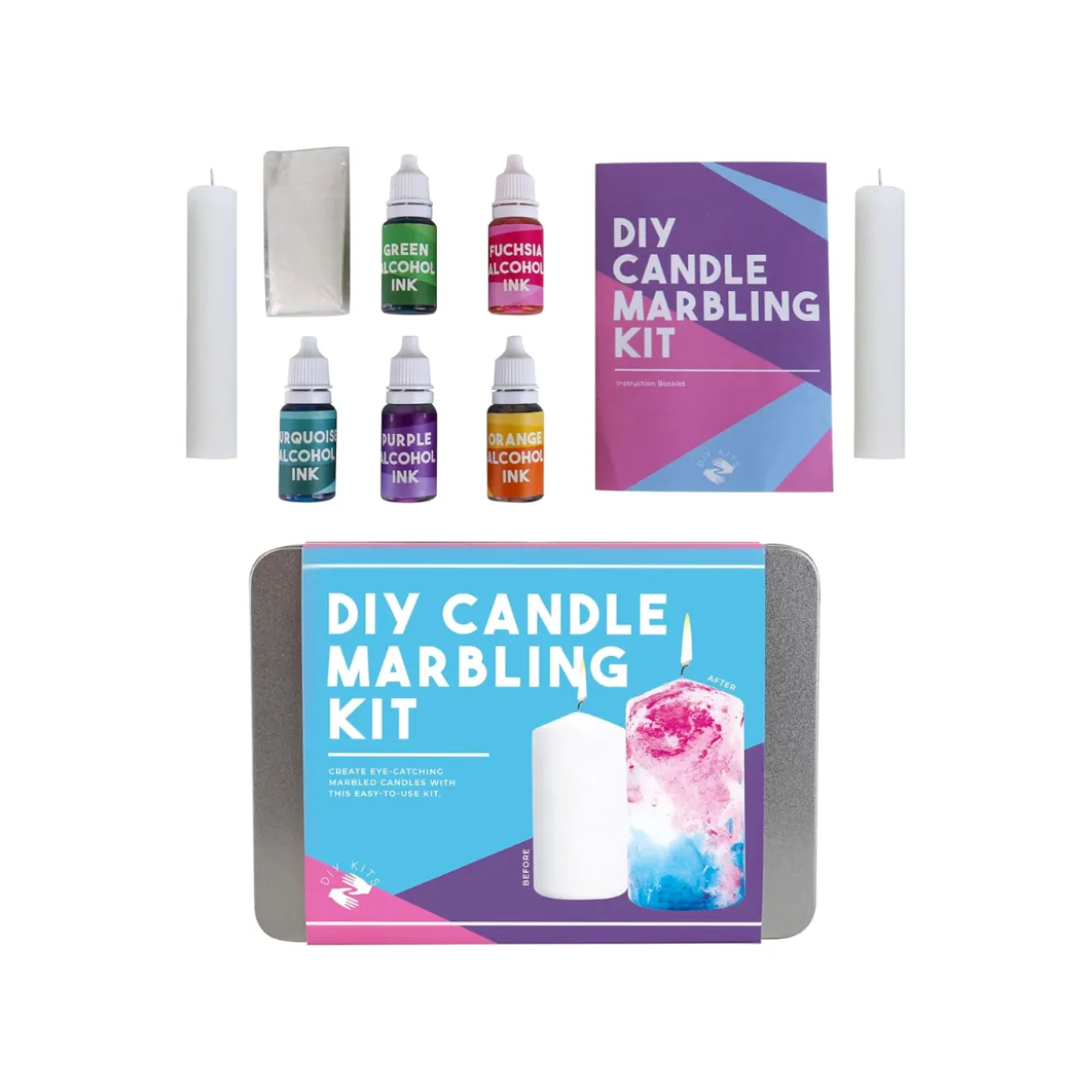 Kit DIY Candle Marbling