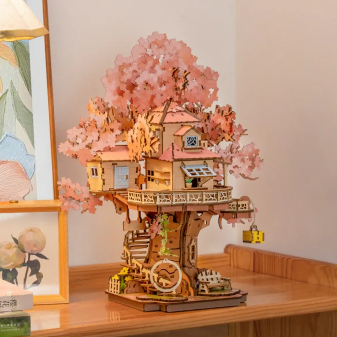 Kit Puzzle DIY Sakura Tree House
