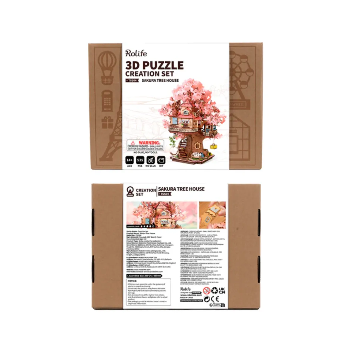 Kit Puzzle DIY Sakura Tree House