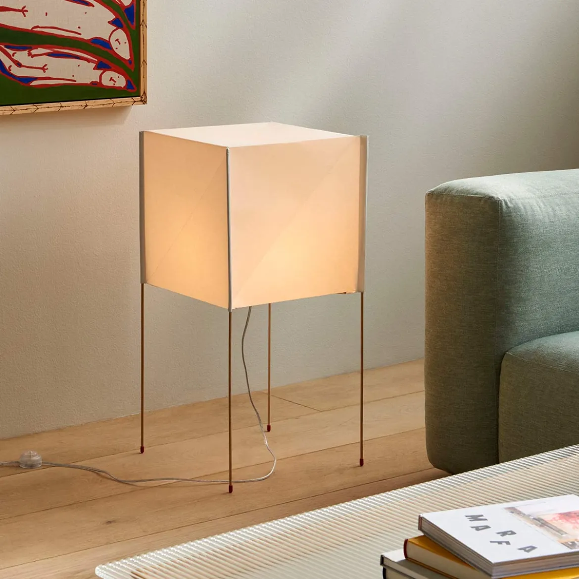Lampadaire Paper Cube - 36 x 36 x h 74 cm