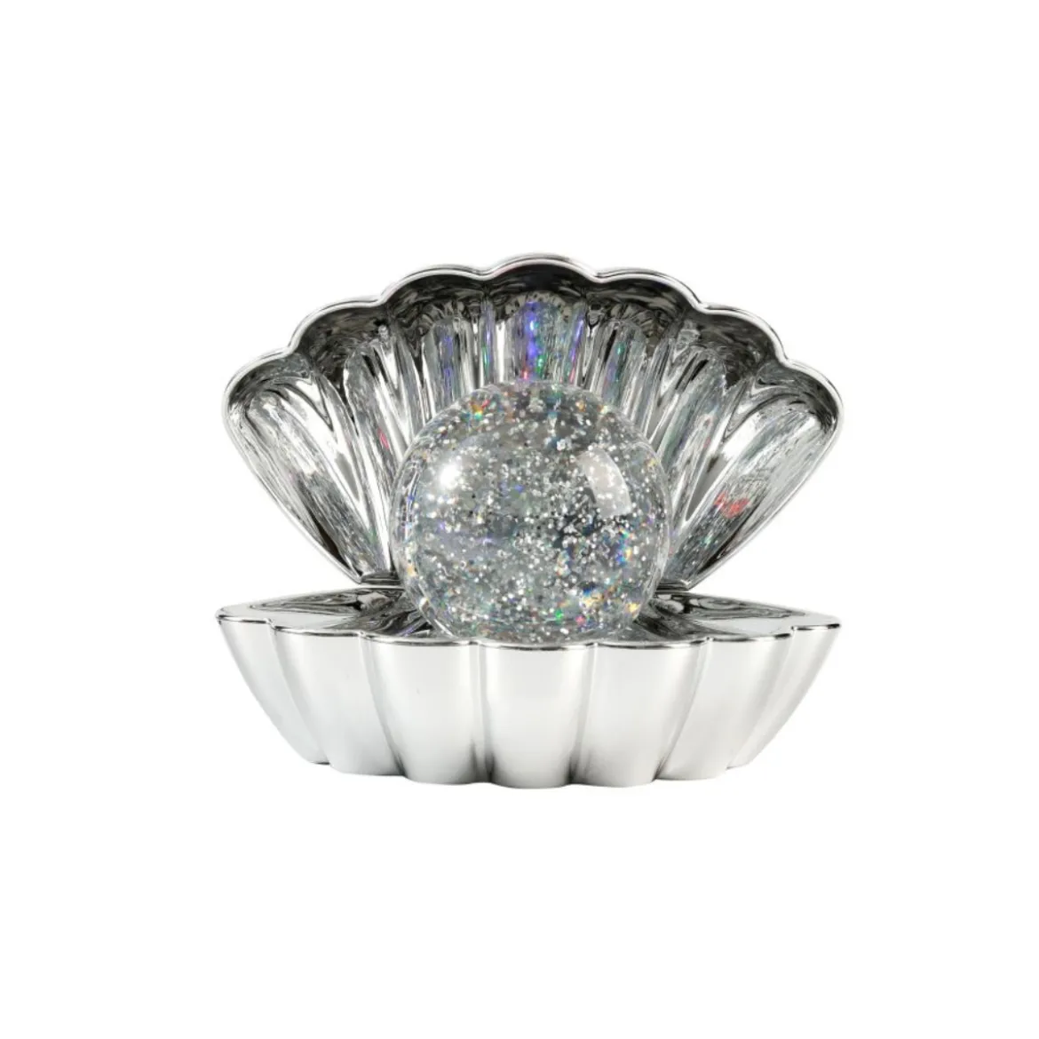 Lampe Coquillage Coki Argentée