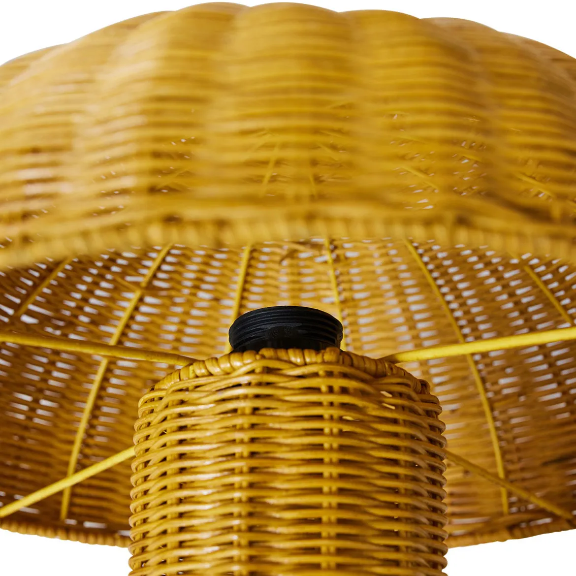 Lampe De Table Rotin - Ø 34 cm x 30 cm