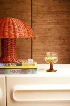 Lampe De Table Rotin - Ø 34 cm x 30 cm