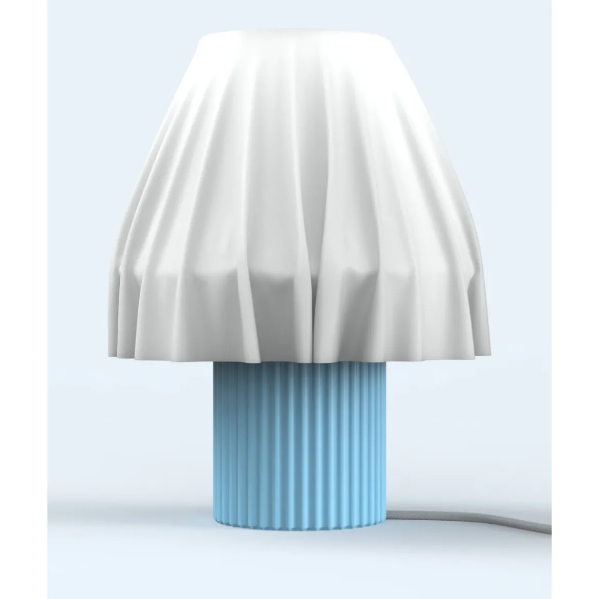Lampe de Table - Volute Bleu Ciel