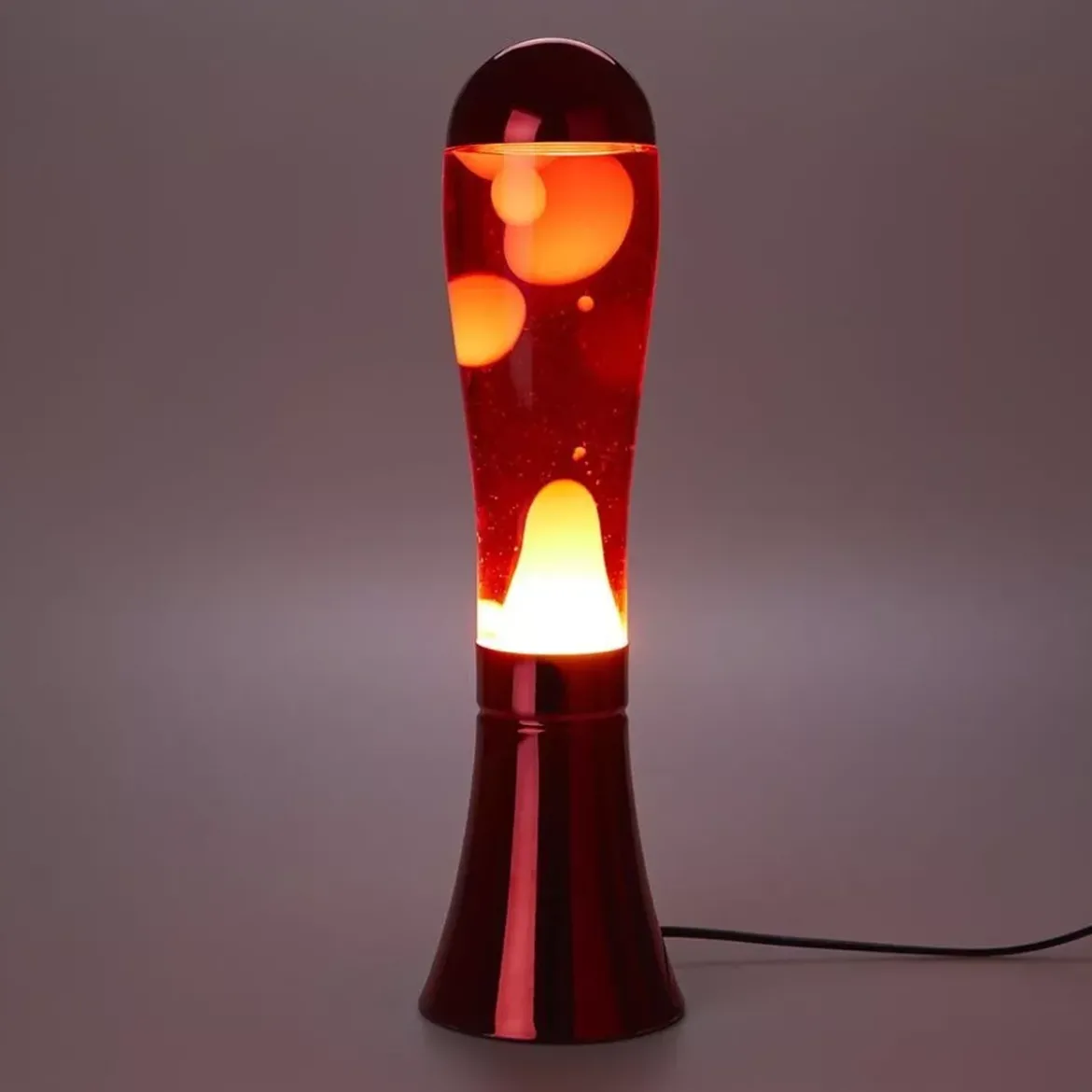 Lampe Lava Magma Argenté