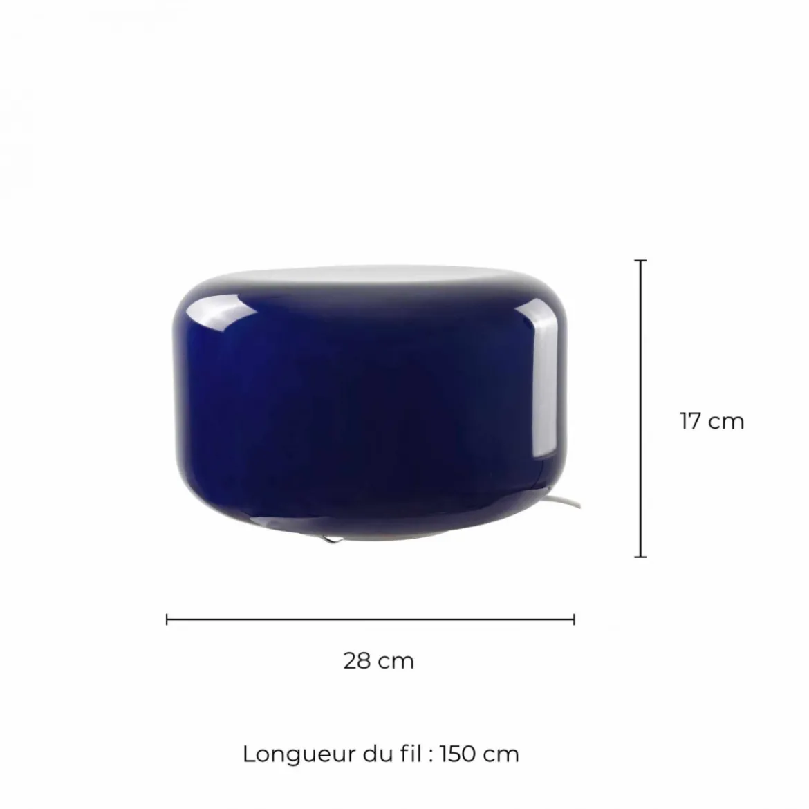 Lampe Livo Metal Chrome & Verre
