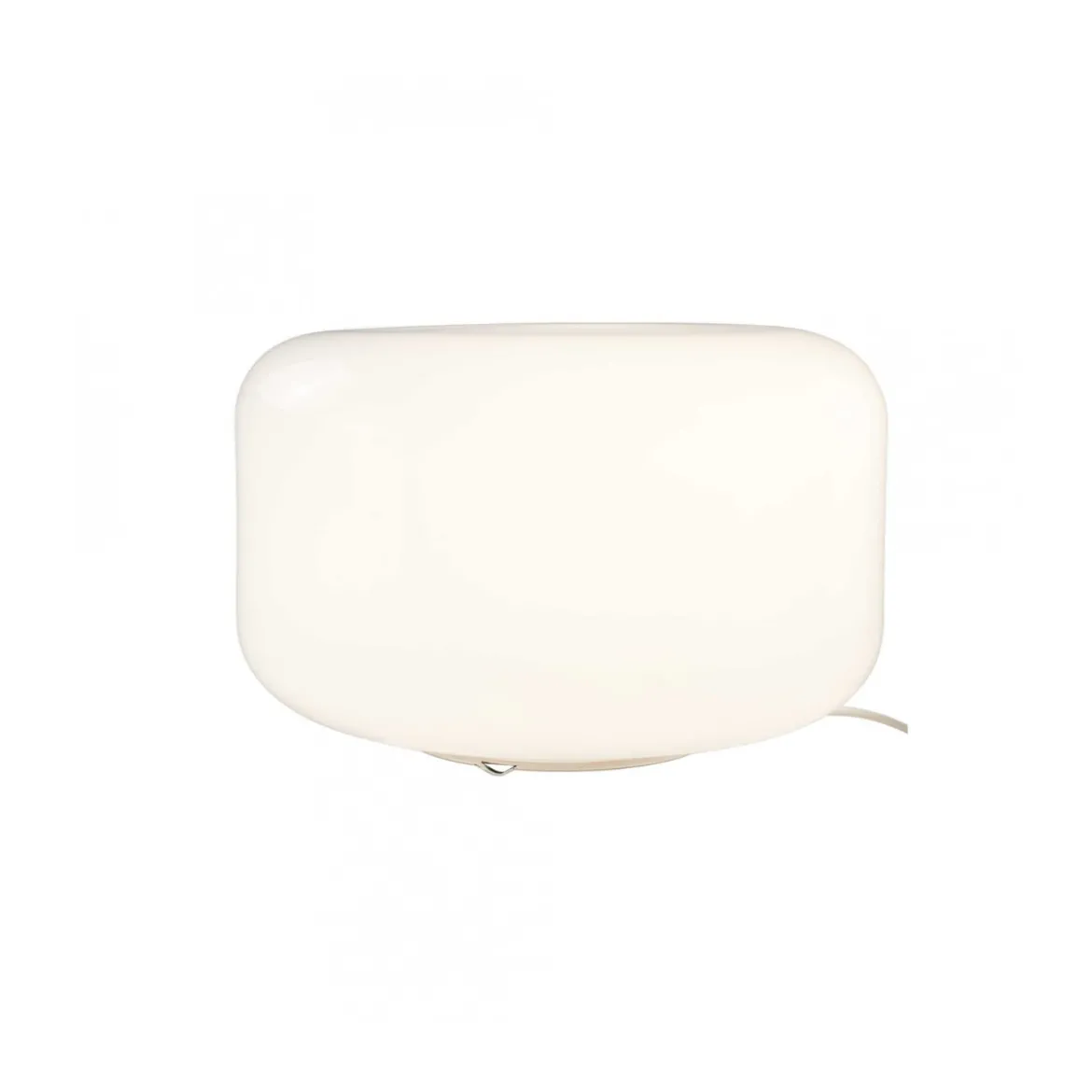 Lampe Livo Metal Chrome & Verre - Blanc