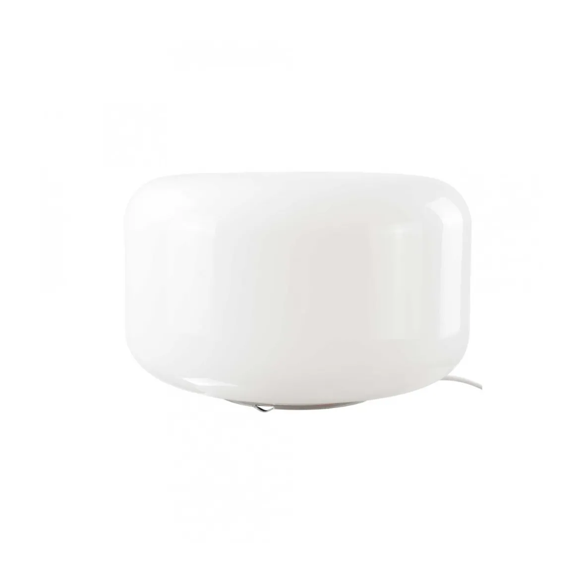 Lampe Livo Metal Chrome & Verre - Blanc