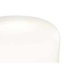 Lampe Livo Metal Chrome & Verre - Blanc