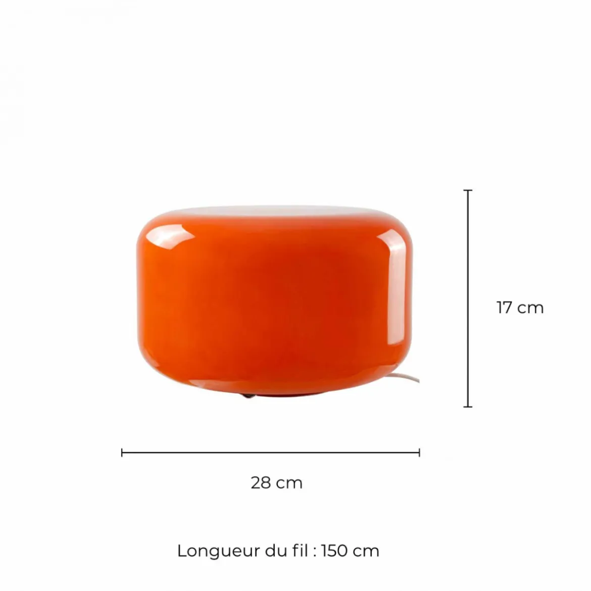 Lampe Livo Metal Chrome & Verre