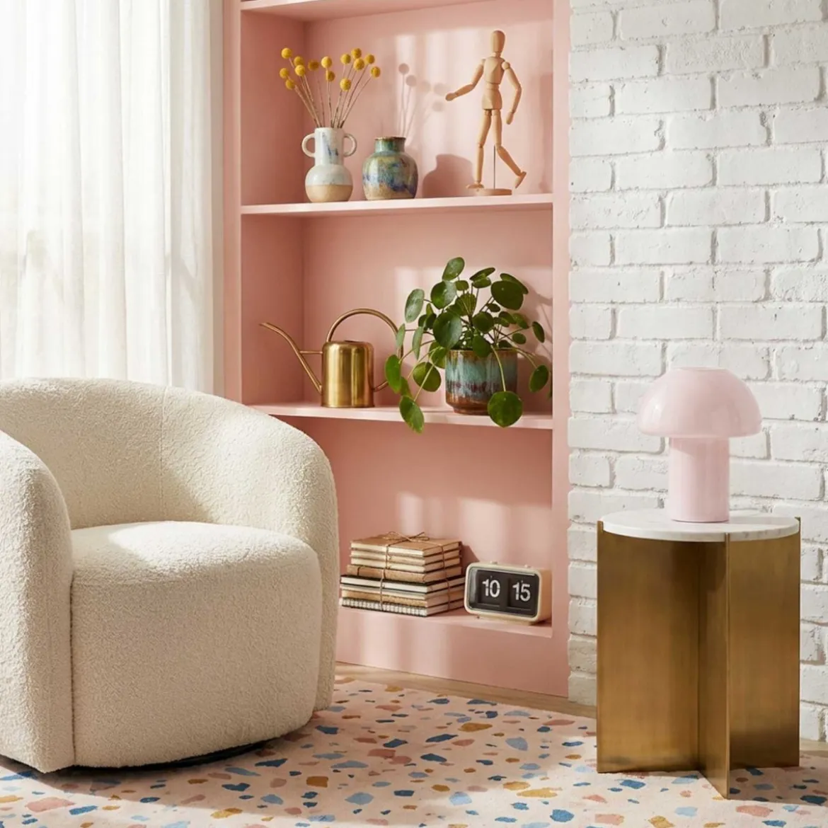Lampe Missa - Verre Rose