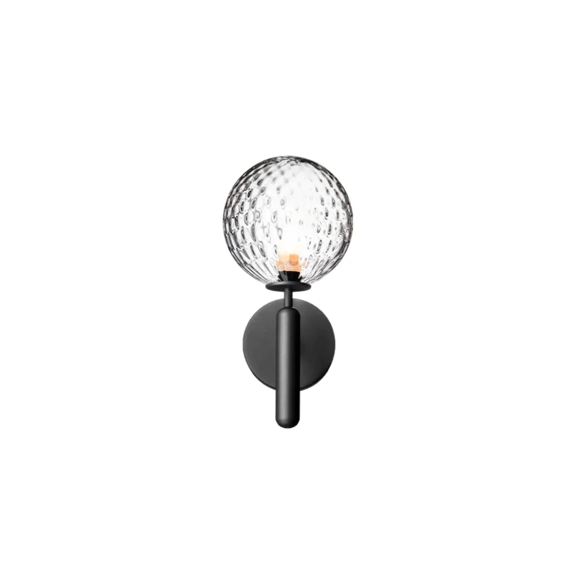 Lampe murale Miira - Rock grey / optic clear